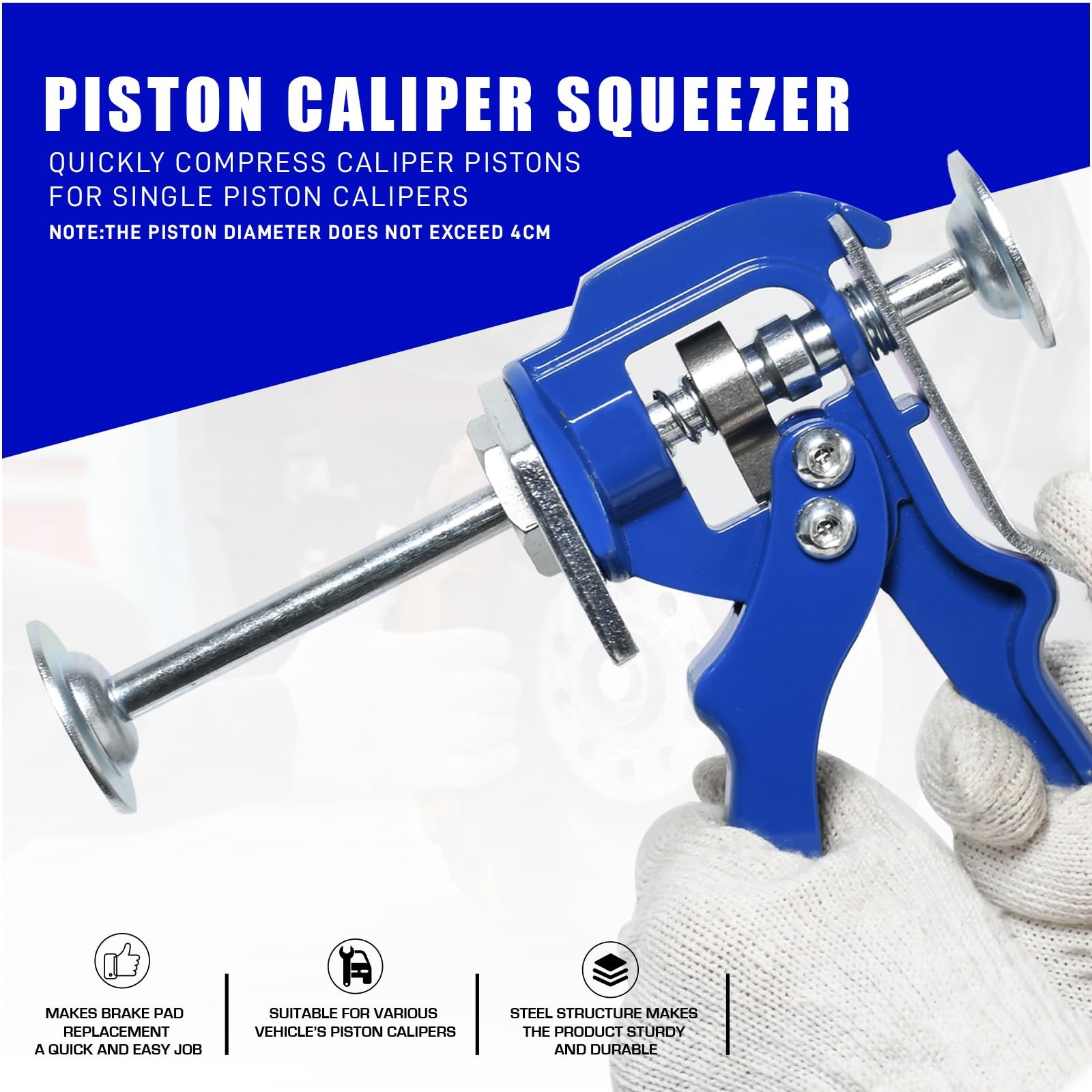24300 Single Speedy Brake Pad Spreader Piston Caliper Compression Tool Car