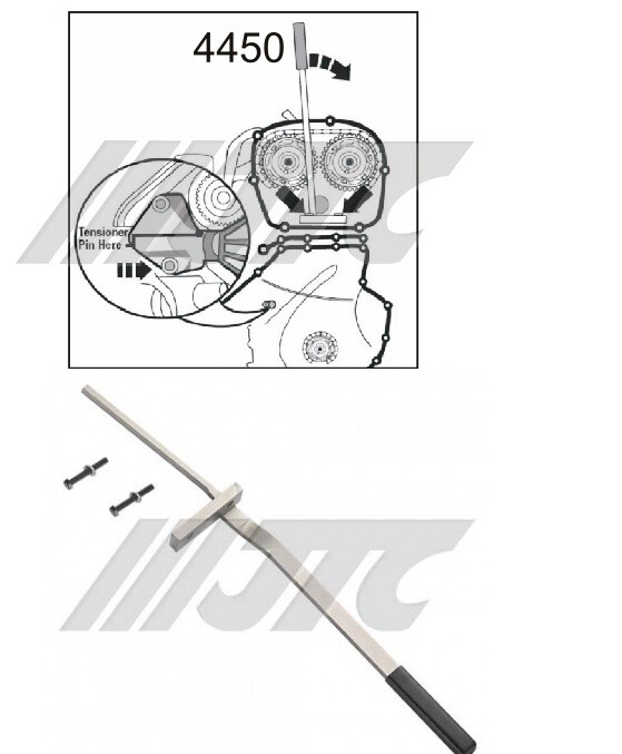 JTC-4450 VOLKSWAGEN AUDI BELT TENSIONER ADJUSTER 1.8 2.0 TFSI 4 CL. VM# T40243