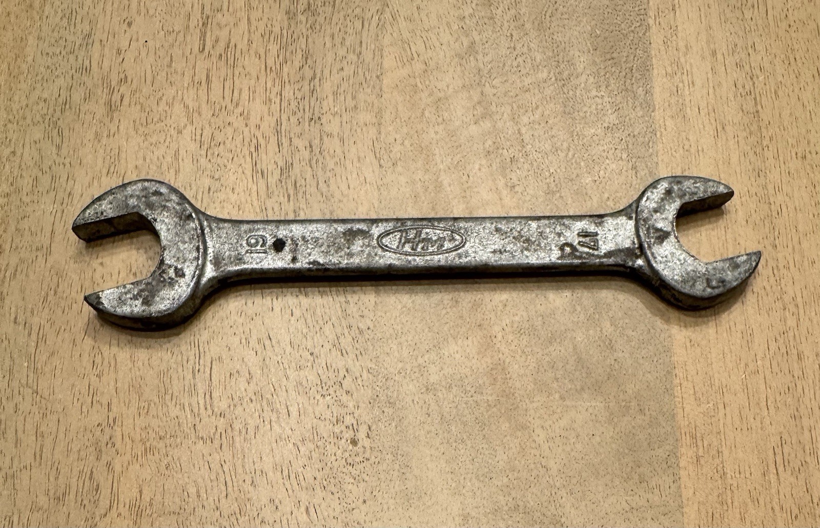 Vintage HM Honda Motors Open End Metric 19mm x 17mm Wrench Motorcycle