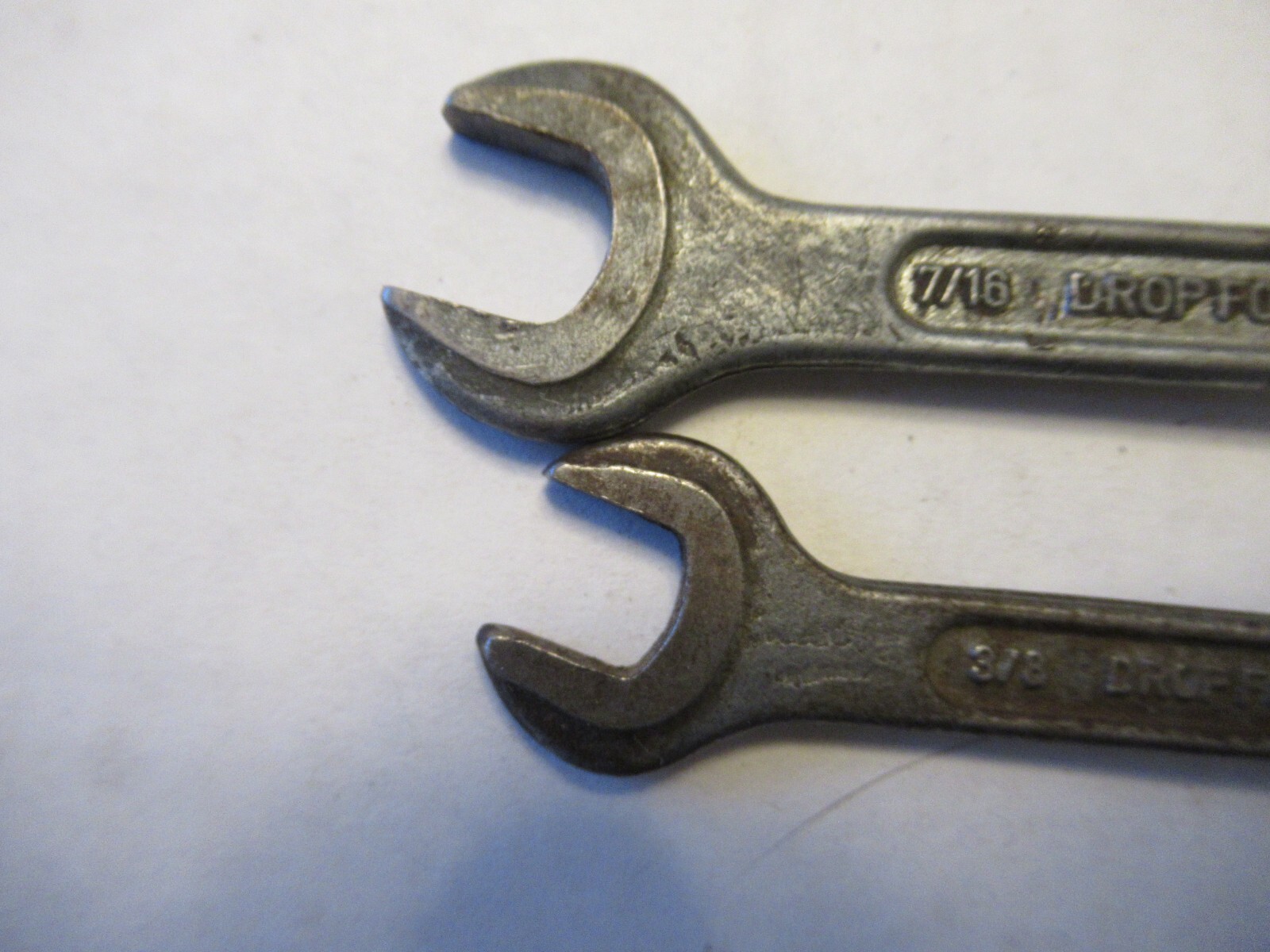 Pair of Globemaster Combination Wrenches 7/16 3/8