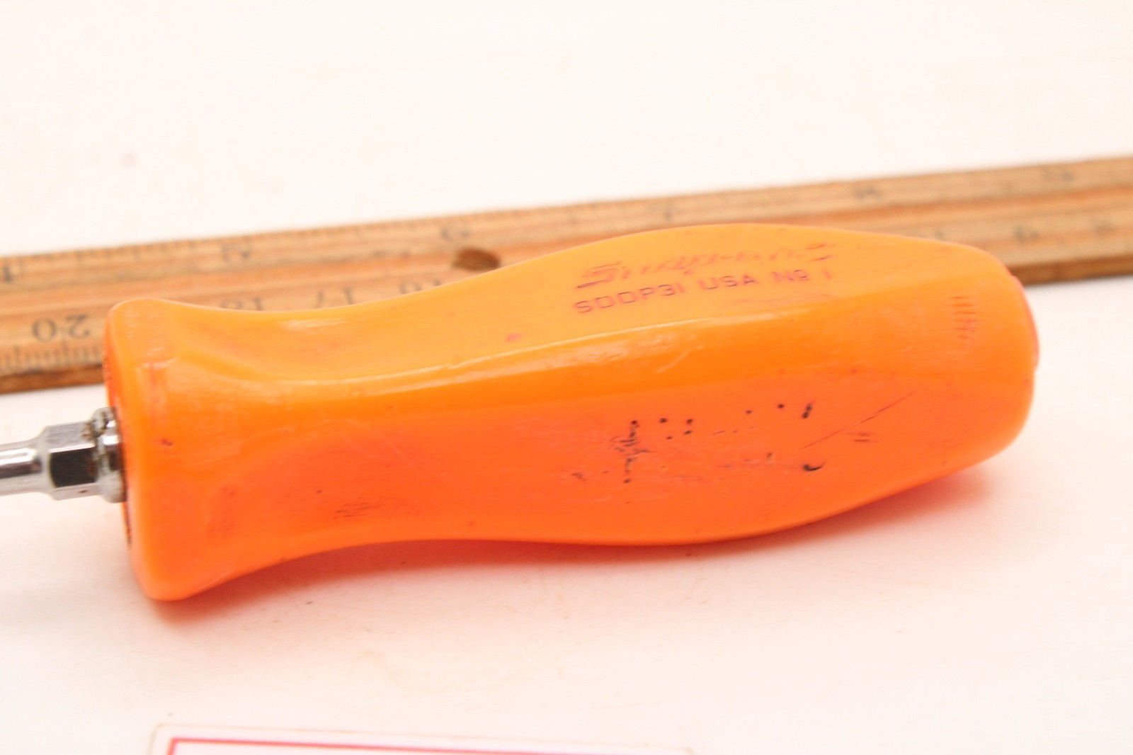 Snap-on SDDP31 #1 Phillips 3″ Screwdriver Hard Orange Handle USA