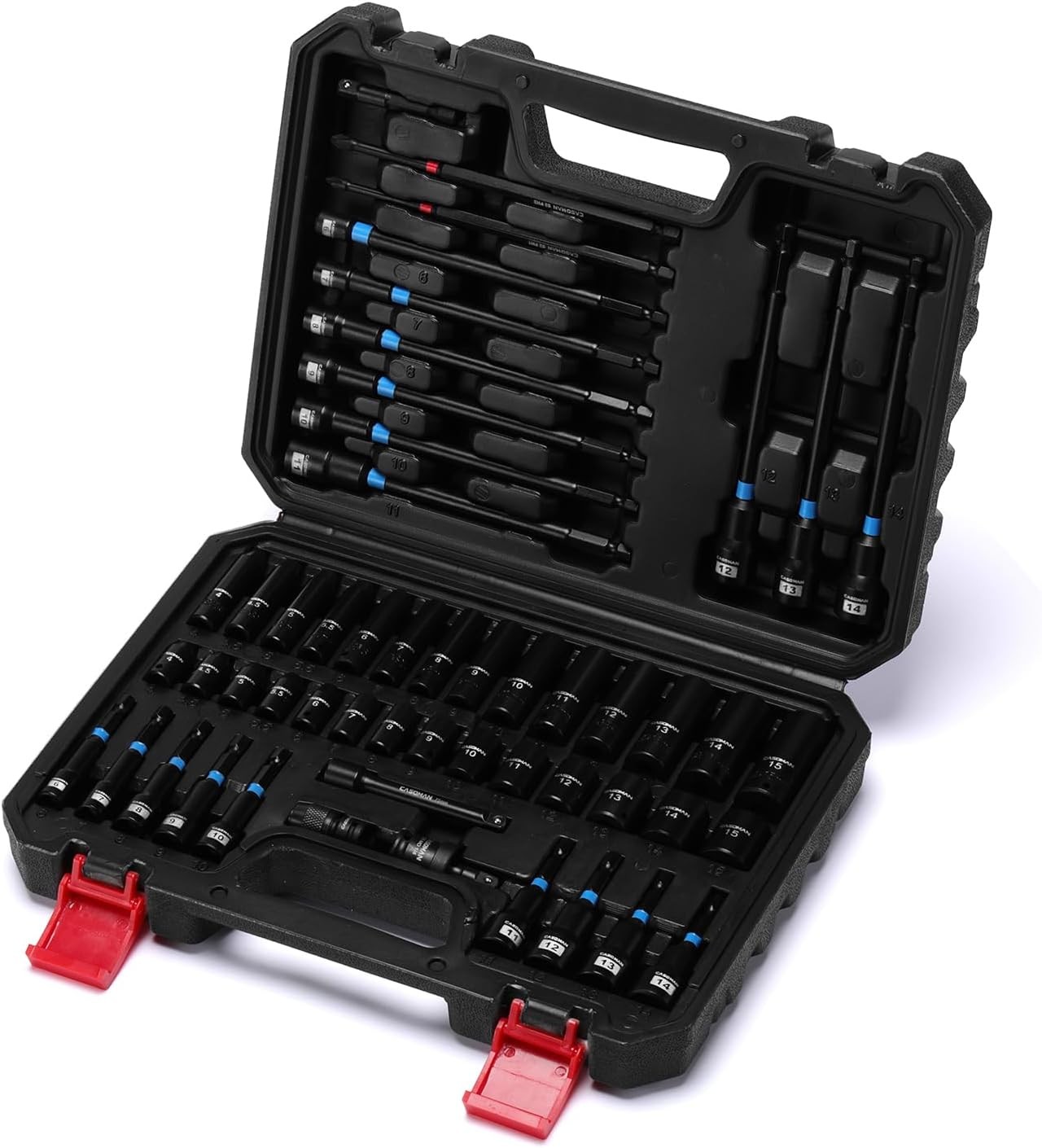 52PCS 1/4″ Magnetic Nut Driver Set & 1/4″ Dr. Shallow and Deep Impact Socket Set