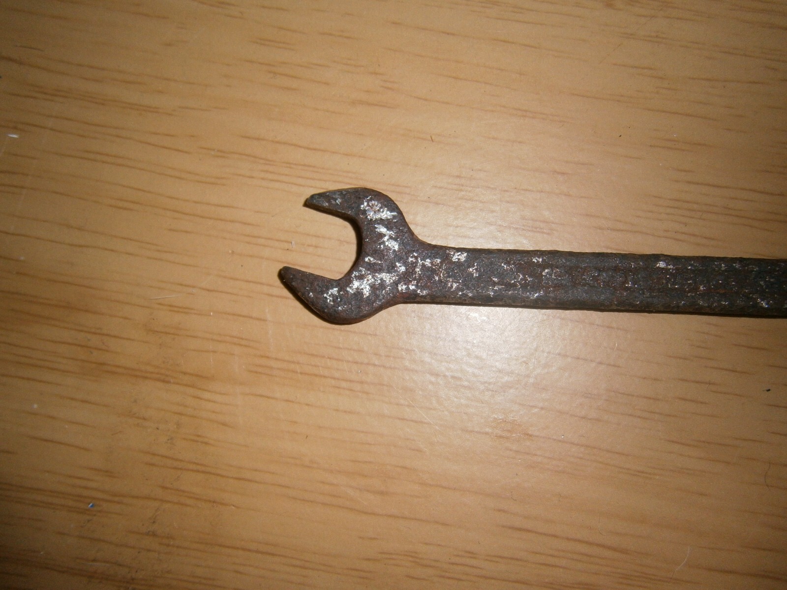 Vintage silver tone combination spanner. 12mm (E6a)