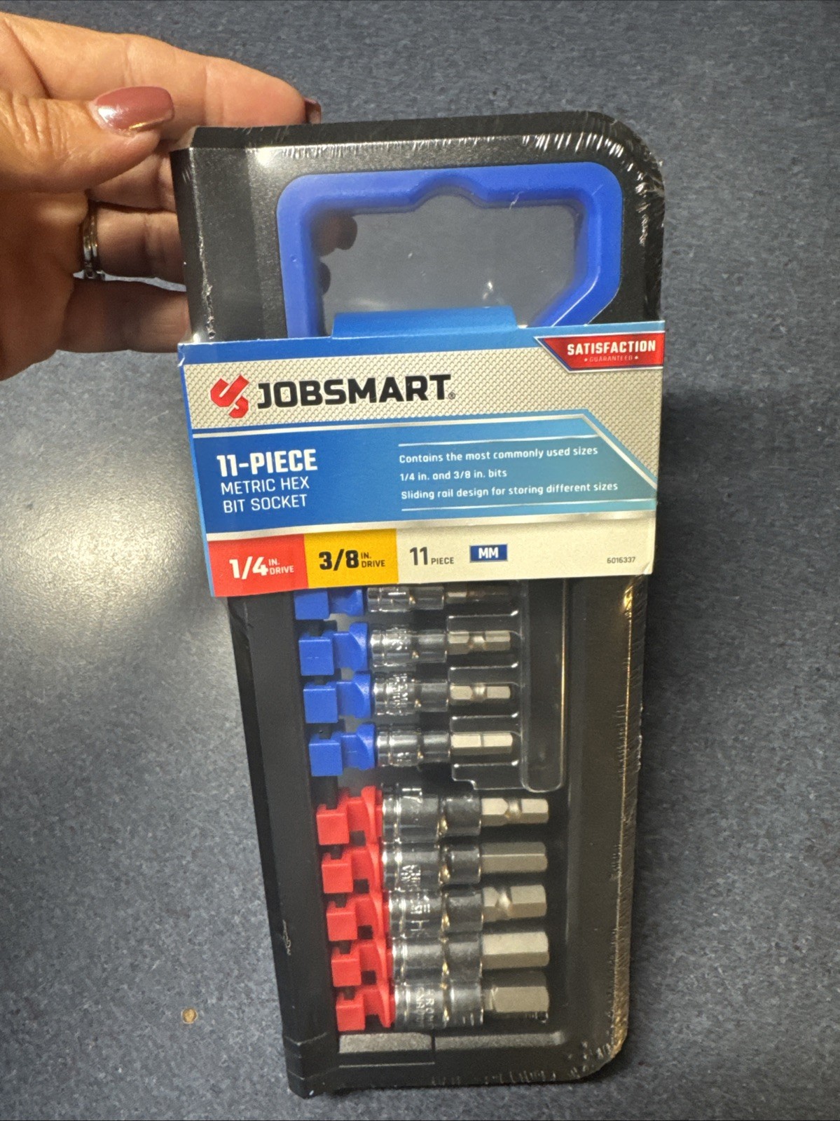 Job smart 11pc Metric Hex Bit Socket 1/4in & 3/8in Bits