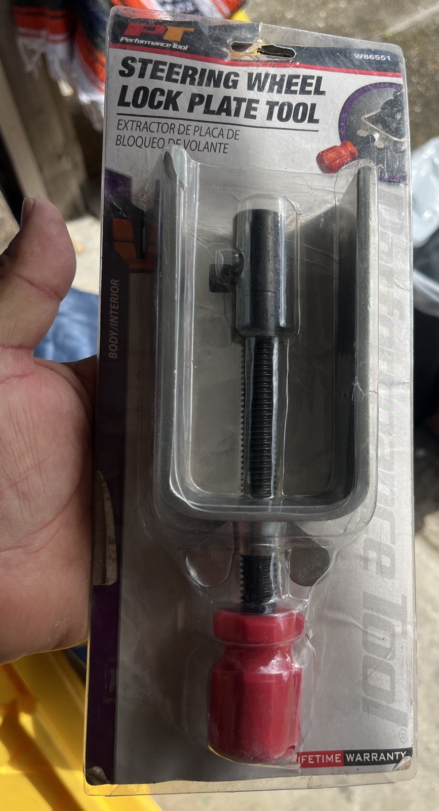 Performance Tool W86551 Steering Wheel Plate Puller, Nib