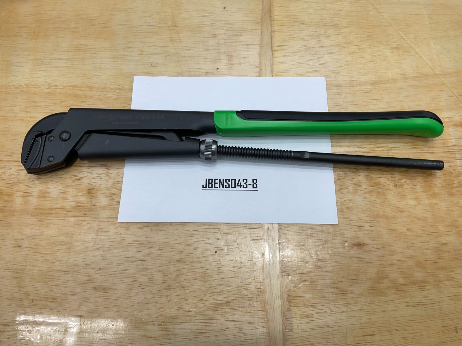 Snap-on Tools NEW GREEN 21-1/2″ Soft Grip Adjustable Plier Wrench PWZ3GA