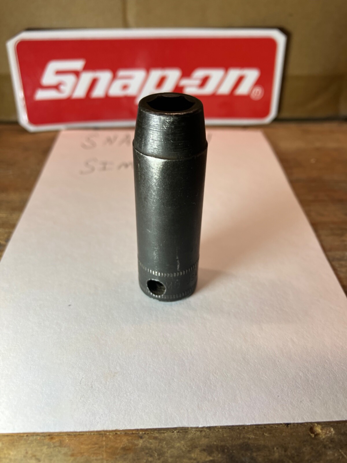 Snap On Tools USA SIMFM9 3/8″ Drive 9MM 6 Point Metric Deep Impact Socket NICE!