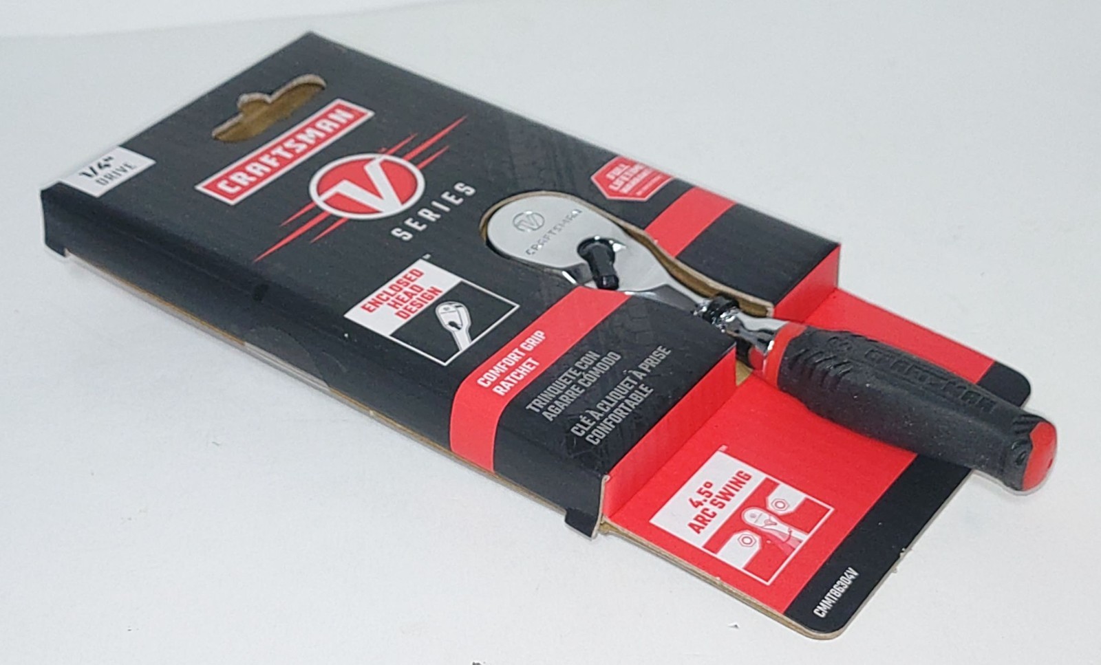 Craftsman V-Series 1/4″ Drive Comfort Grip Ratchet CMMT86304V