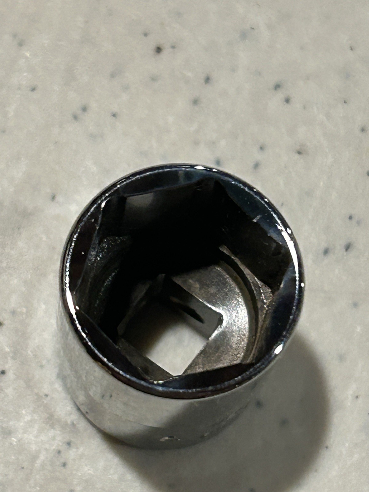 NEW Snap-On TM18 1/4”Dr 6Pt SAE 9/16 Flank Dr Shallow Chrome Socket USA