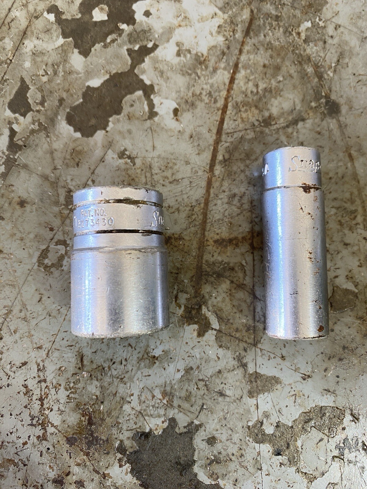 2 Snap On Underlined Logo Sockets 3/4” TW-241 And FVS-161 1/2”