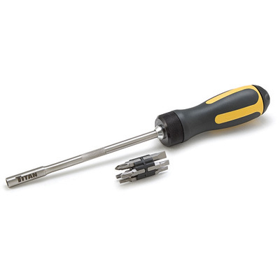 Titan Tools 12220 High Torque Ratcheting Screwdriver 12″ Long