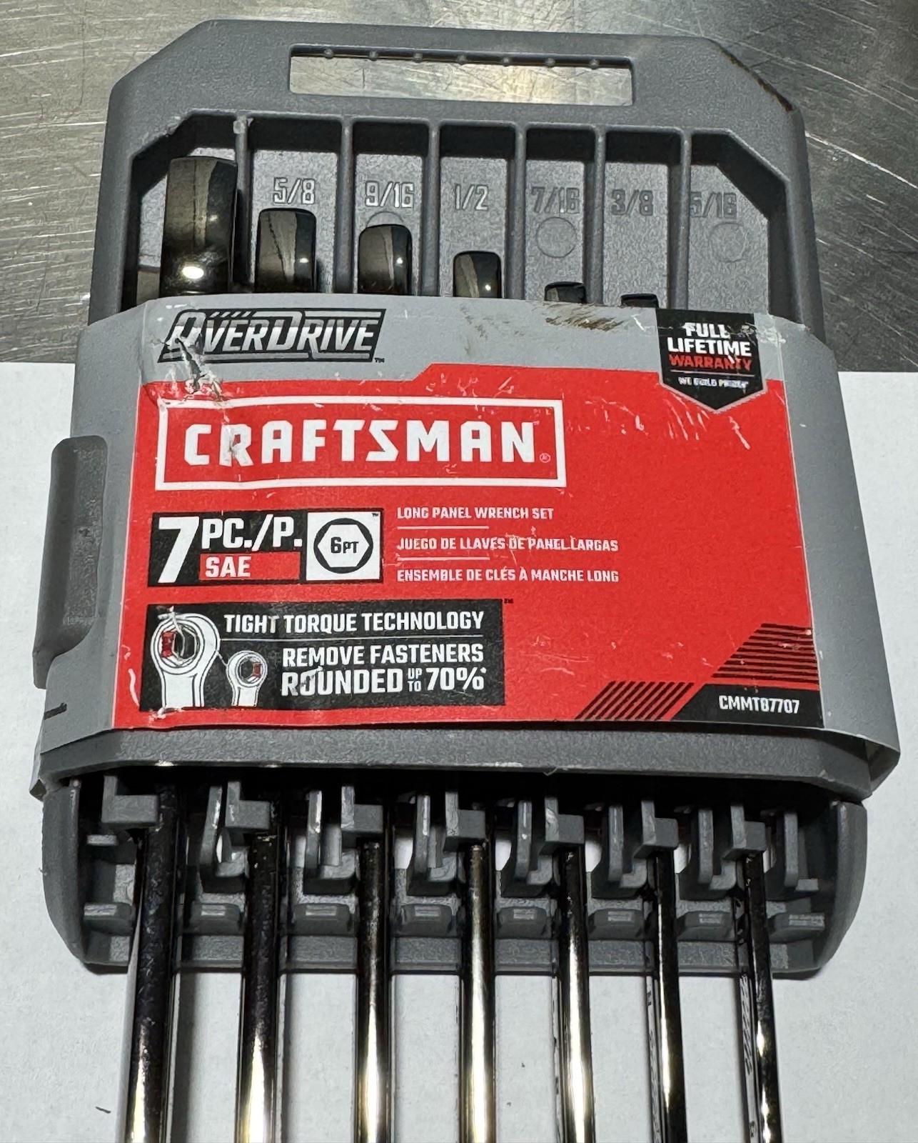 Craftsman Overdrive Long SAE 7-Piece Wrench Set – 5/16″ – 3/4″ – CMMT87707