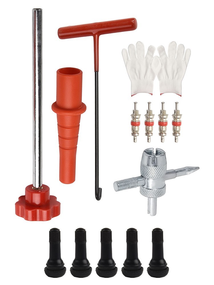 Complete 13PCS Tire Valve Stem Core Replacement Tool for Efficient Repairs