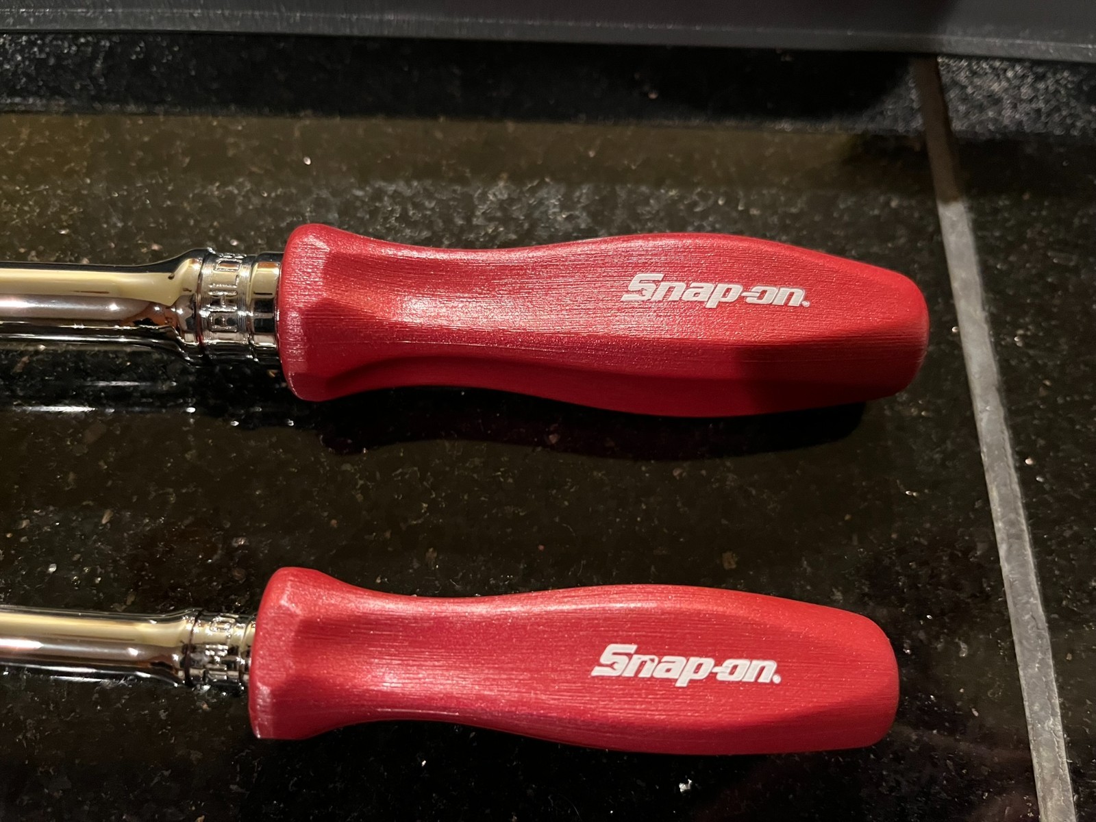 Snap-On 2 pc Hard Grip Long Handle Ratchet Set – 100th Year Edition RAT2TFHLMRX