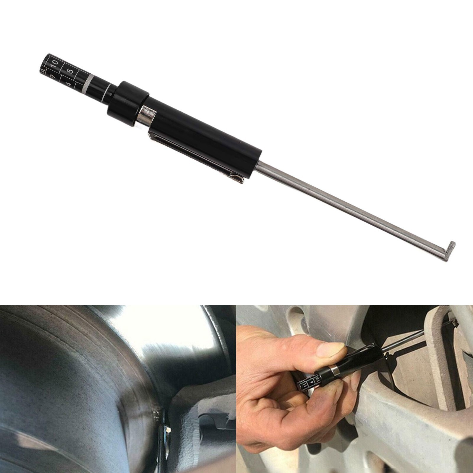 Brake Pad Brake Pad Tester Gauge Measuring Tool Vehicle 13.5*1.3cm High Quality