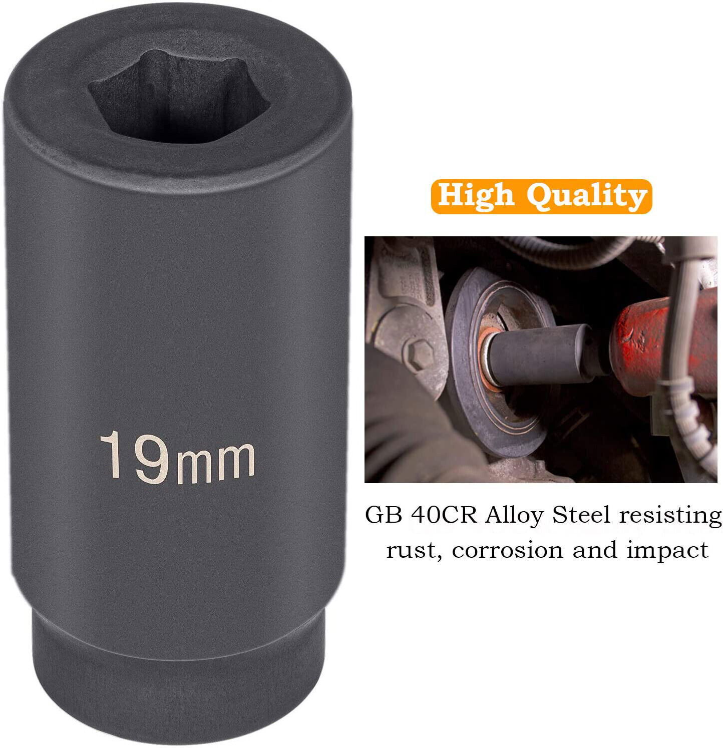 77080 Harmonic Balancer Socket Tool 19mm Crank Bolt Sockets For Honda Engines