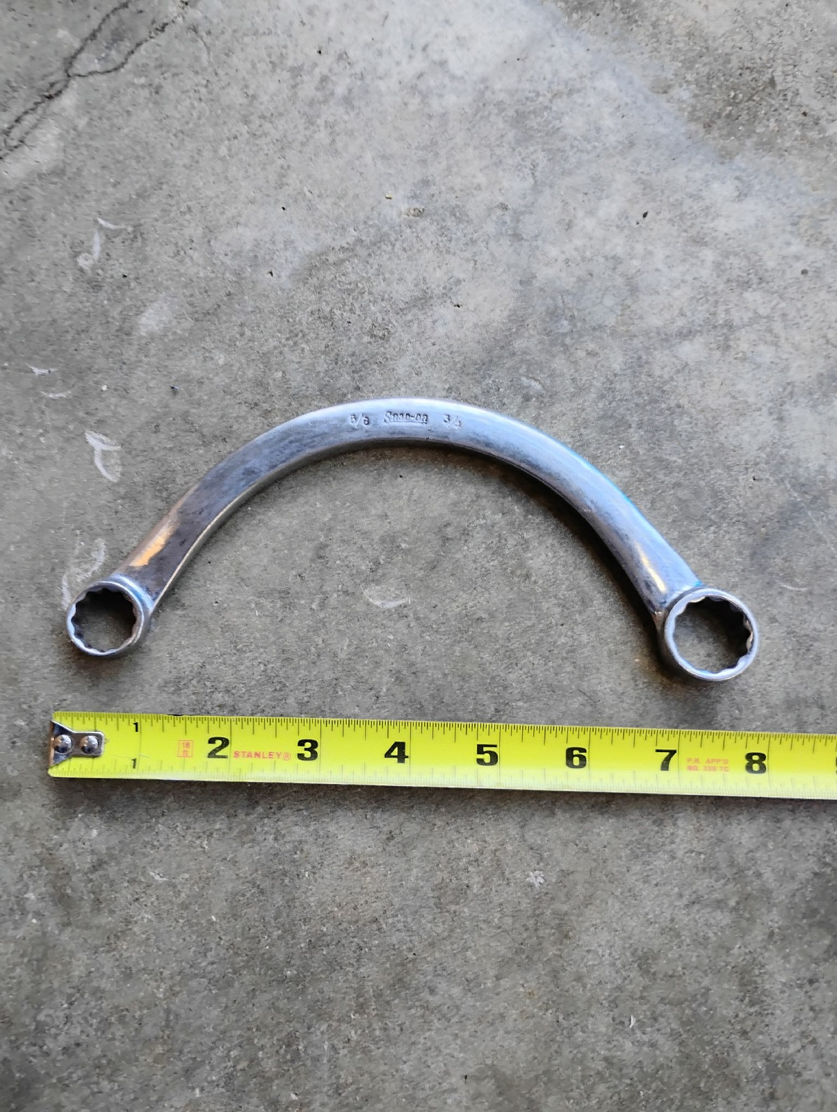 Snap On CX2024 5/8 x 3/4 Half Moon 12 Point Obstruction Wrench USA