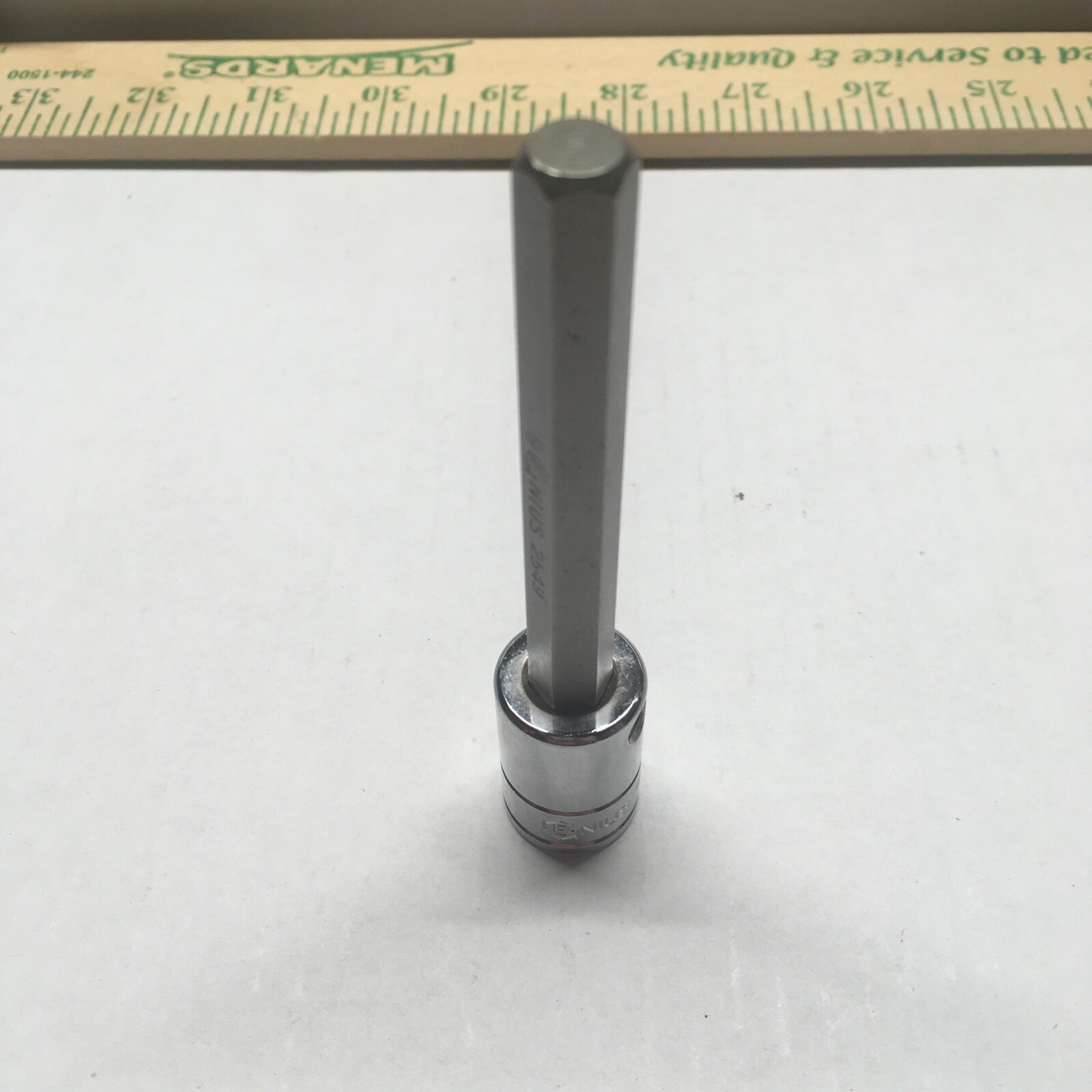 New Genius Tools #2549 Hex Socket 9MM 3/8” Drive 4”long
