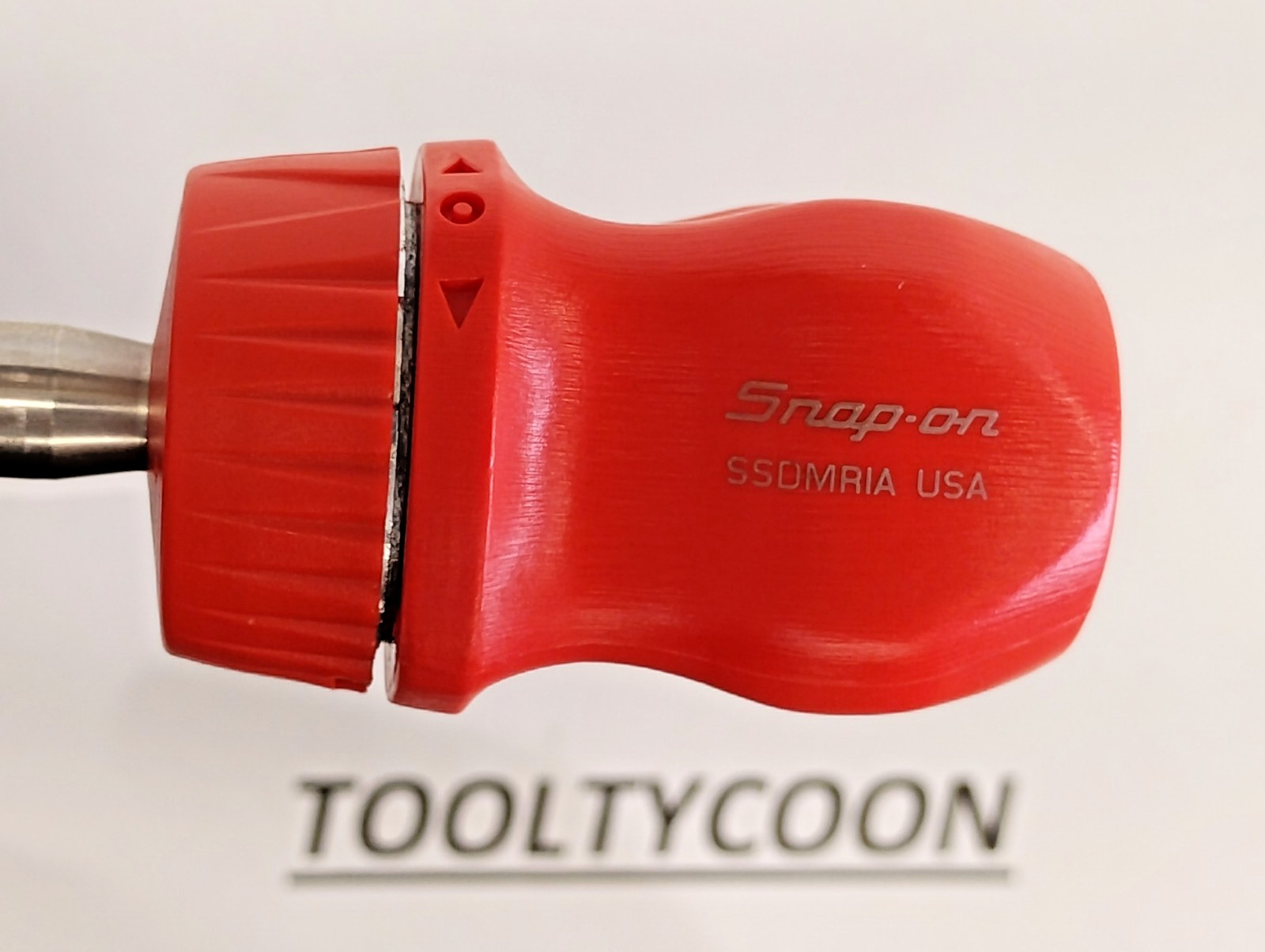 Snap-on Tools USA NEW RED 1/4″ STUBBY Hard Grip Ratcheting Bit Driver SSDMR1AR