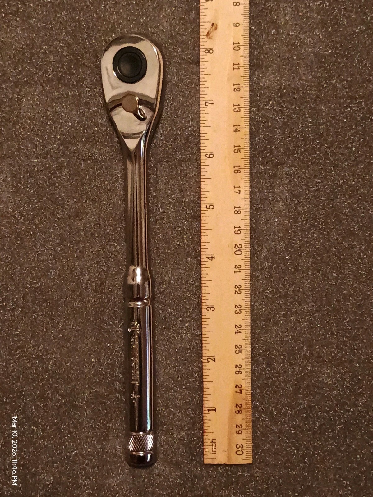 Crescent 3/8″ Inch Drive Quick Release Ratchet Plus 2 Extensions 3″ + 6″ Inch