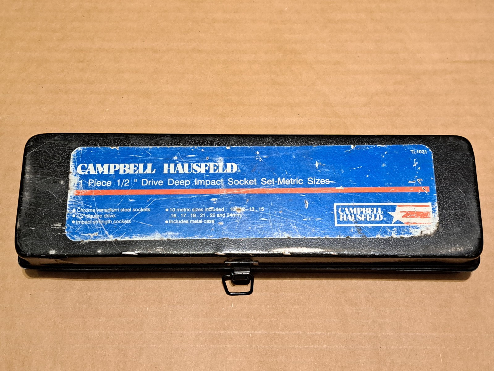 CAMPBELL HAUSFELD 10-24mm DEEP IMPACT SOCKET SET 1/2″ DRIVE 6 POINT 10 24 METRIC