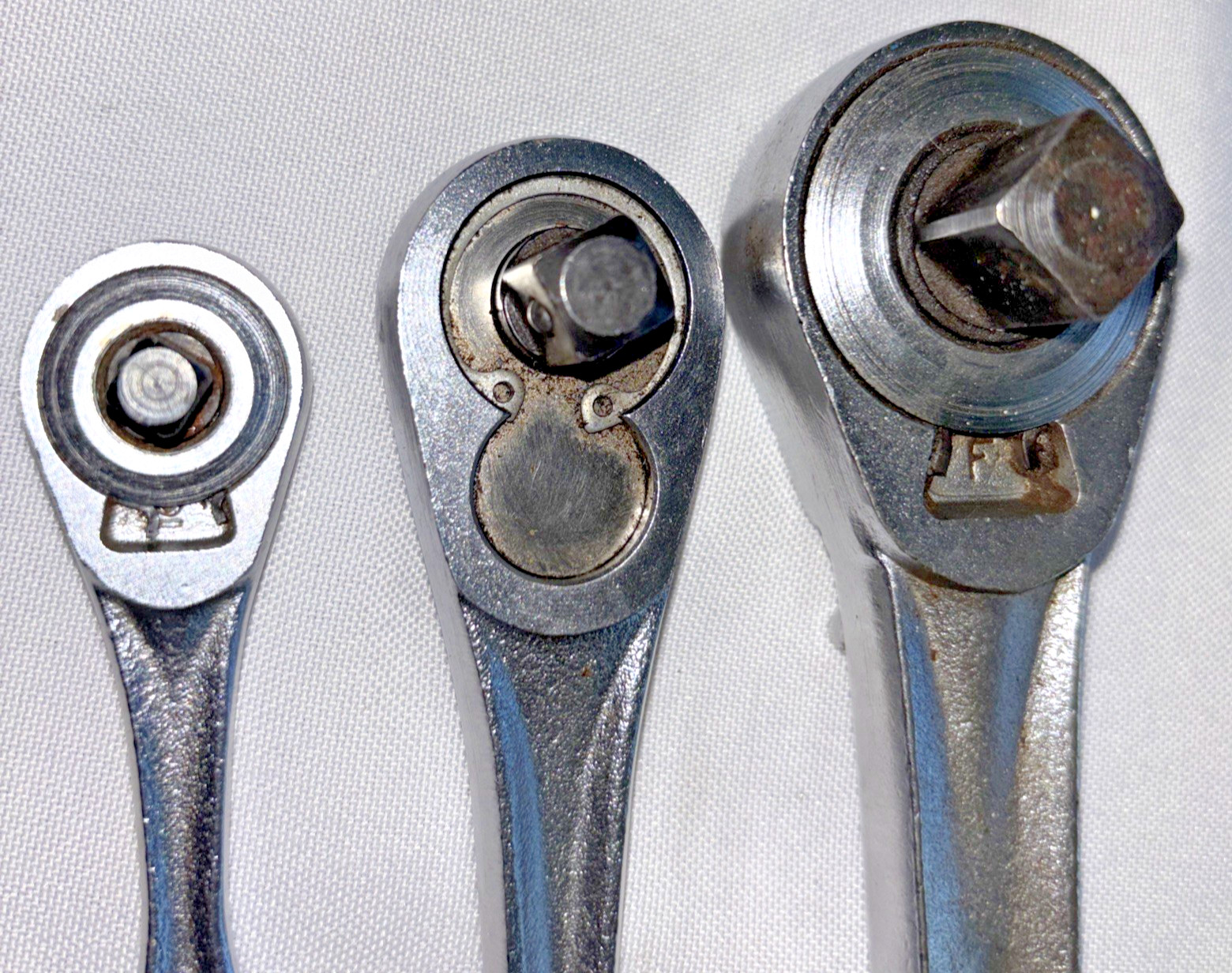 Craftsman -V- 44985 1/2” 43784 3/8” 43185 1/4” Drive 3 Piece Ratchet Set / USA