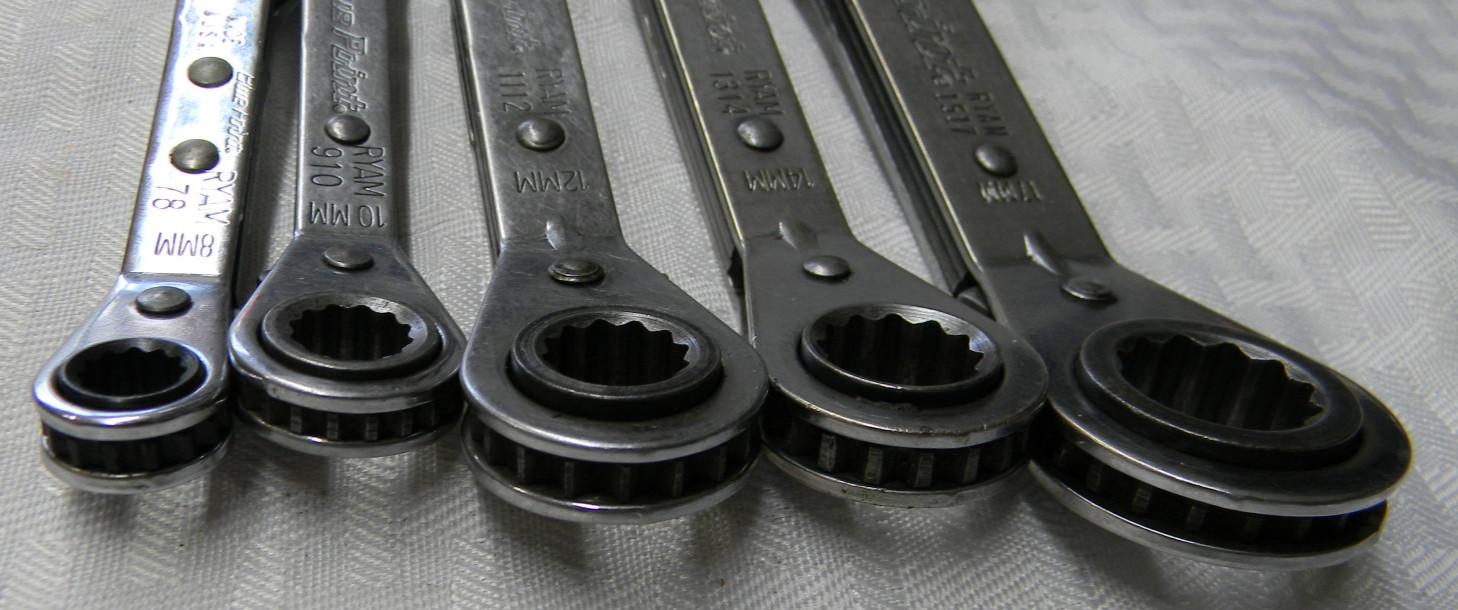 BLUE-POINT 5PC METRIC 12PT 25° OFFSET RATCHETING BOX WRENCH SET 7-17MM #RBYAM605