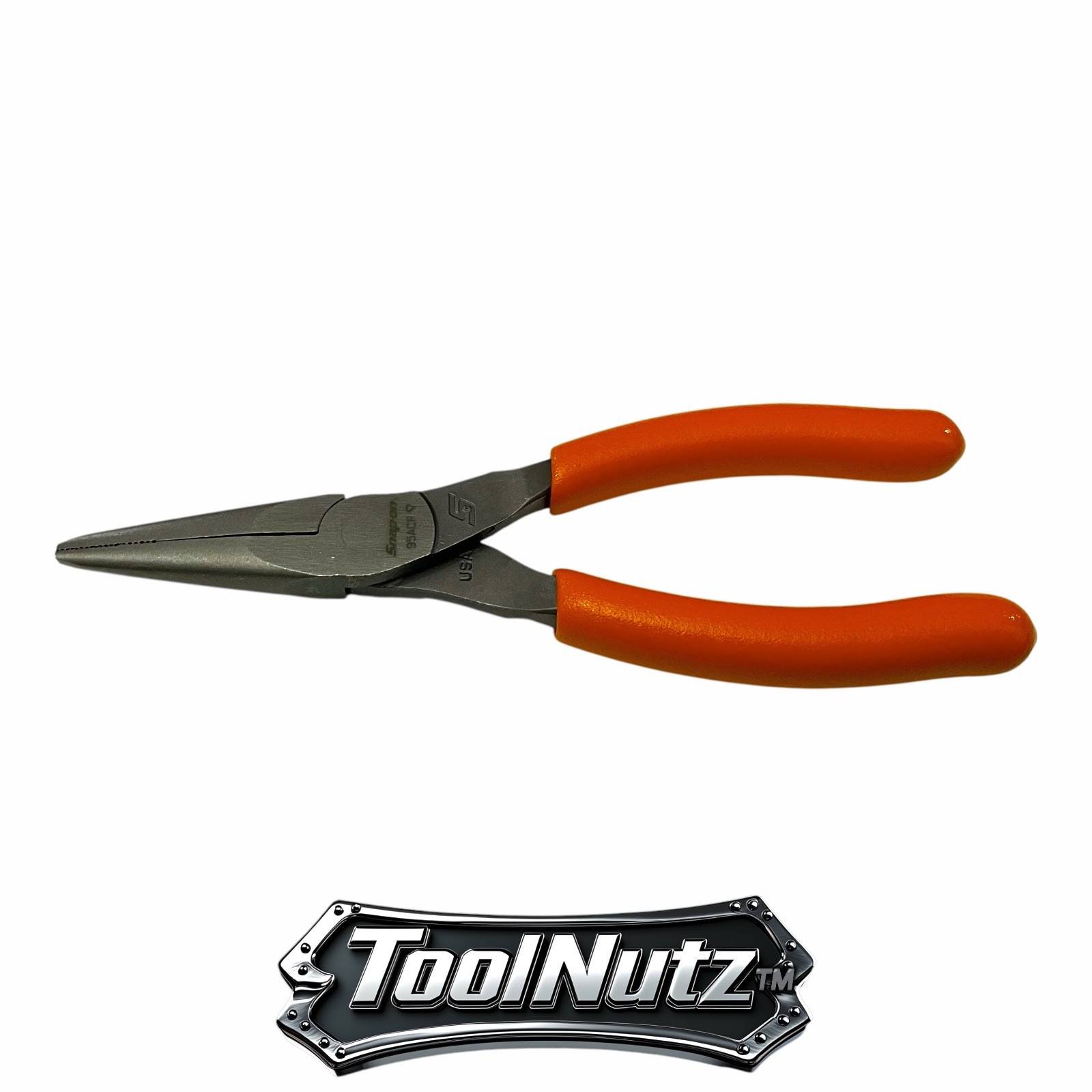 Snap-on Tools NEW 95ACFO 6in ORANGE Soft Grip Rounded Jaw Needle Nose Pliers USA