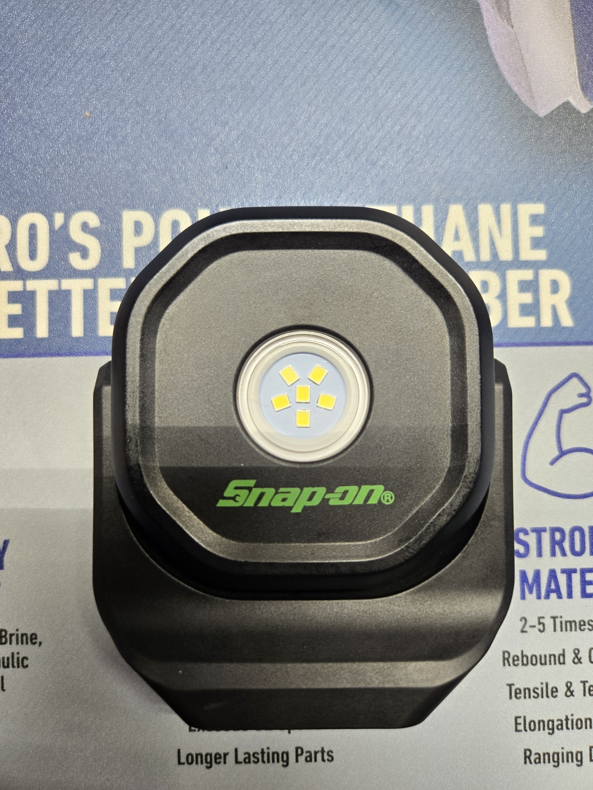 Snap-on Tools NEW GREEN 400 Lumen Rechargeable Pocket Light ECPRB042G