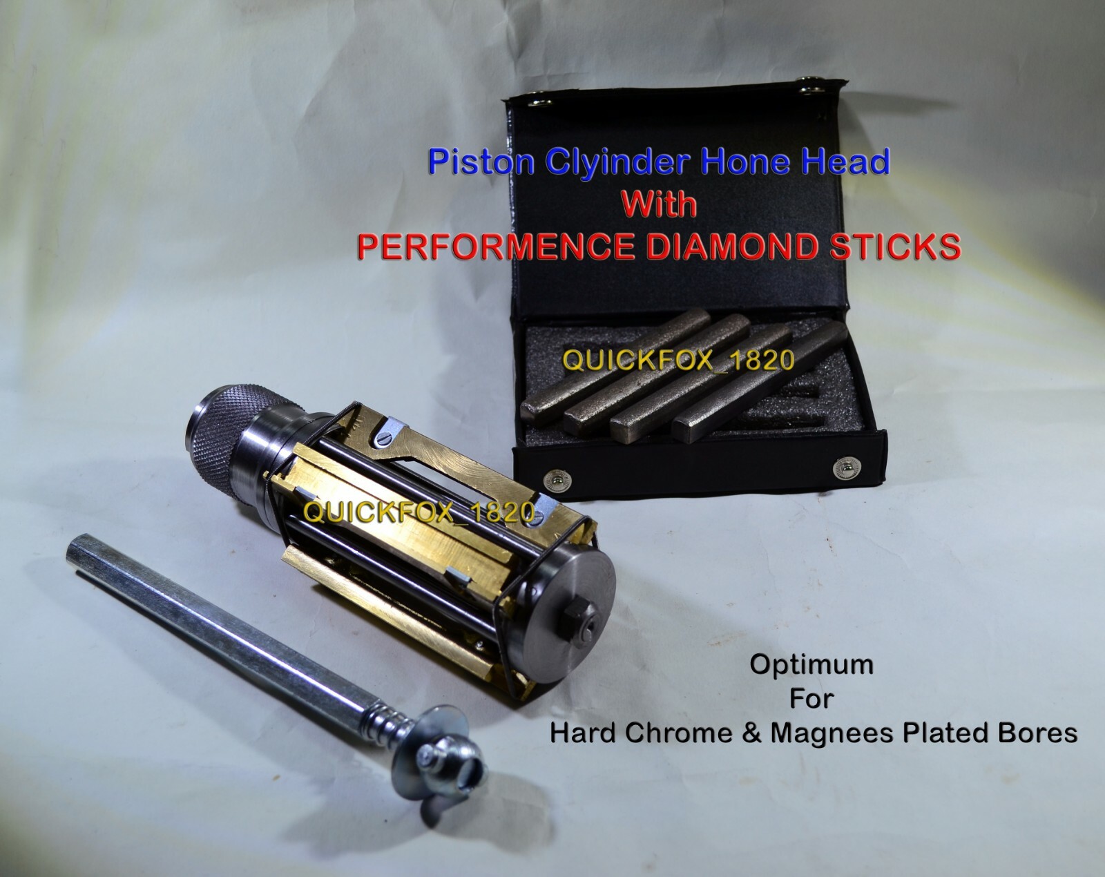 CYLINDER HONE HEAD EXPANDING 2″ TO 3″ + DIAMOND STONES COARSE GRIT 120