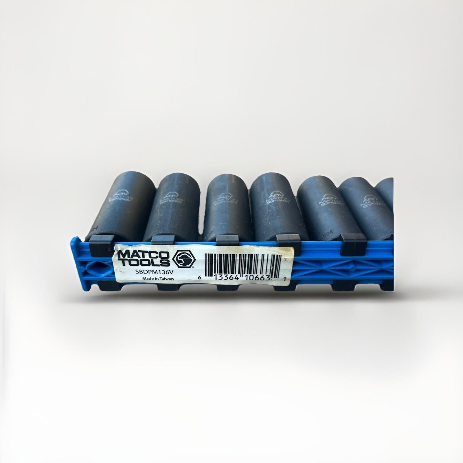 Matco Tools 13 PIECE 3/8″ DRIVE METRIC 6 Pt DEEP IMPACT SOCKET SET