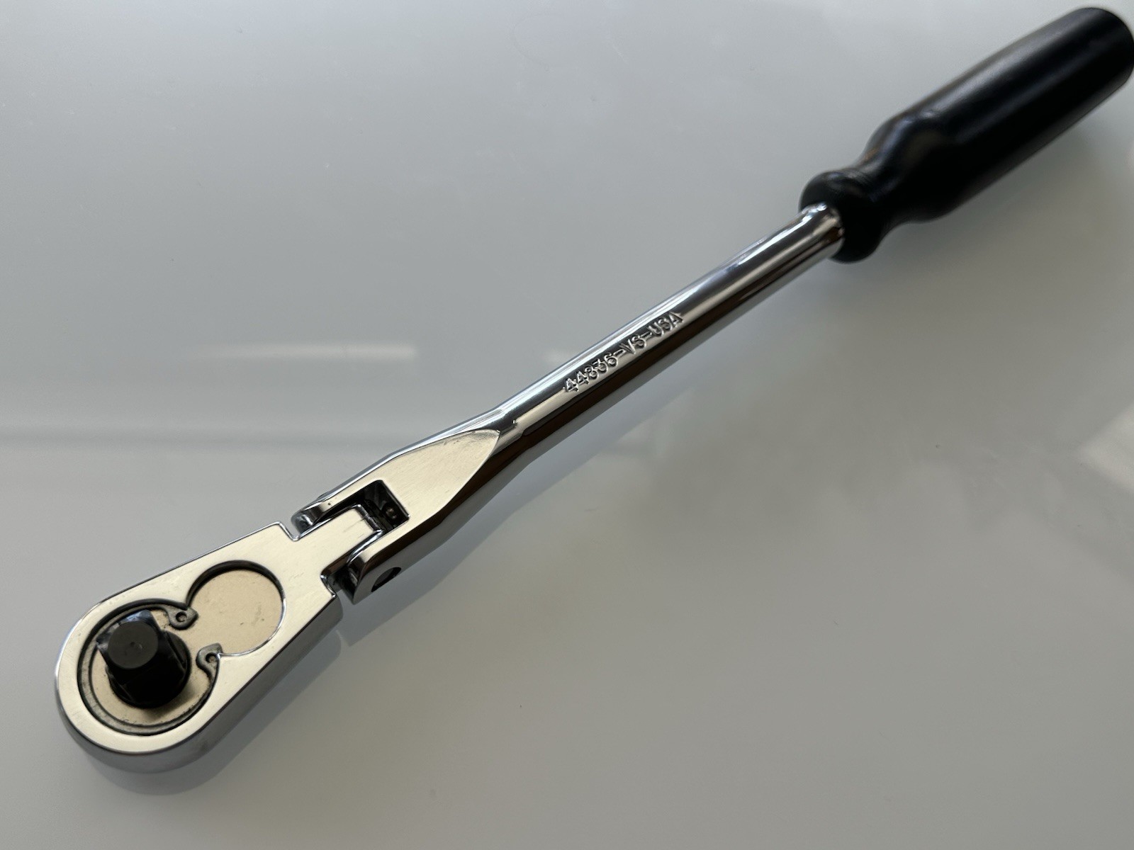 Craftsman 44836 3/8 Drive Quick Release Flex Head Ratchet Black Plastic Grip