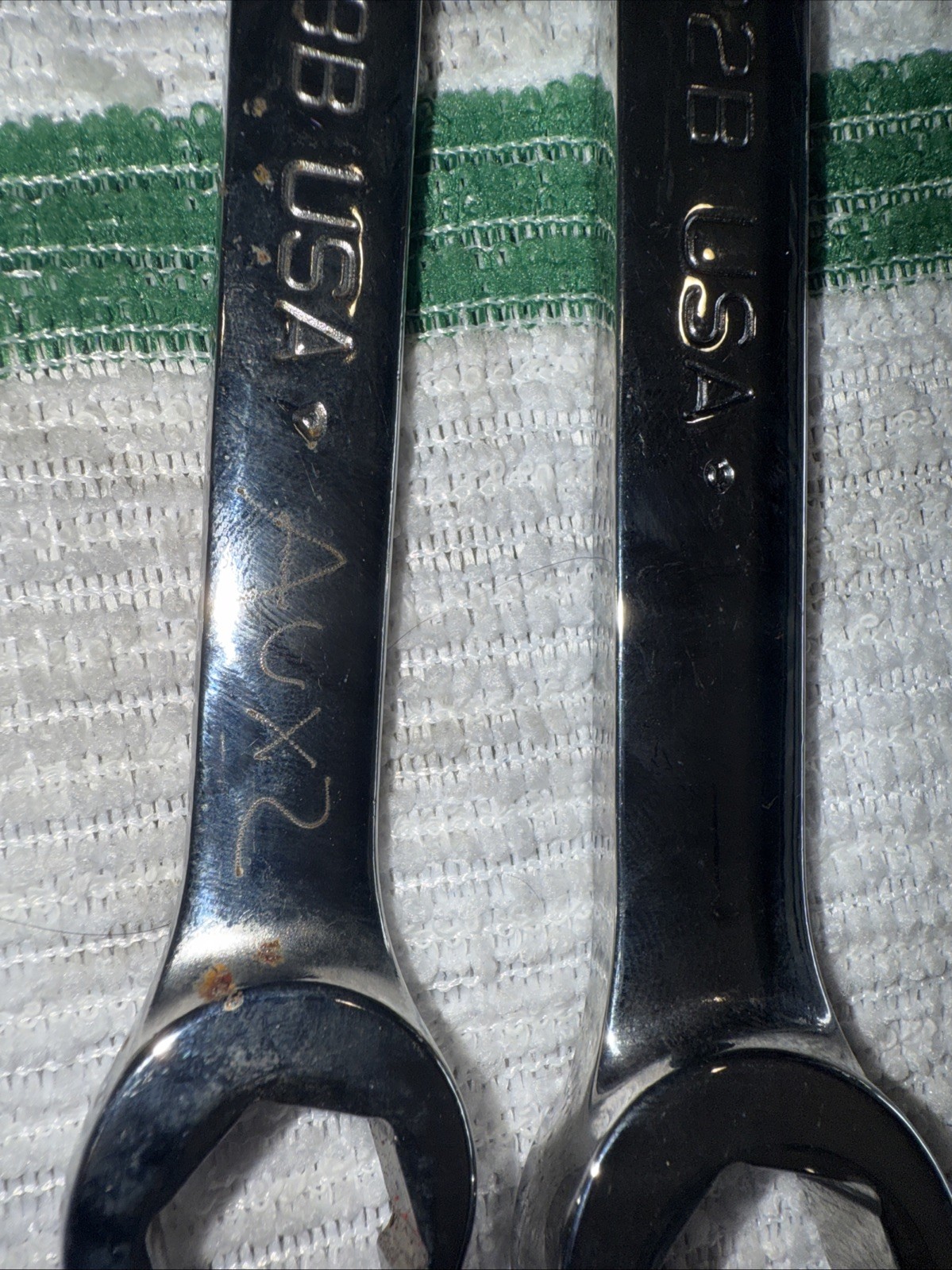 Snap On Combo Wrench Set Of 4 3/4-7/8,5/8-11/16,1/2-9/16,3/8-7/16. Double combo.