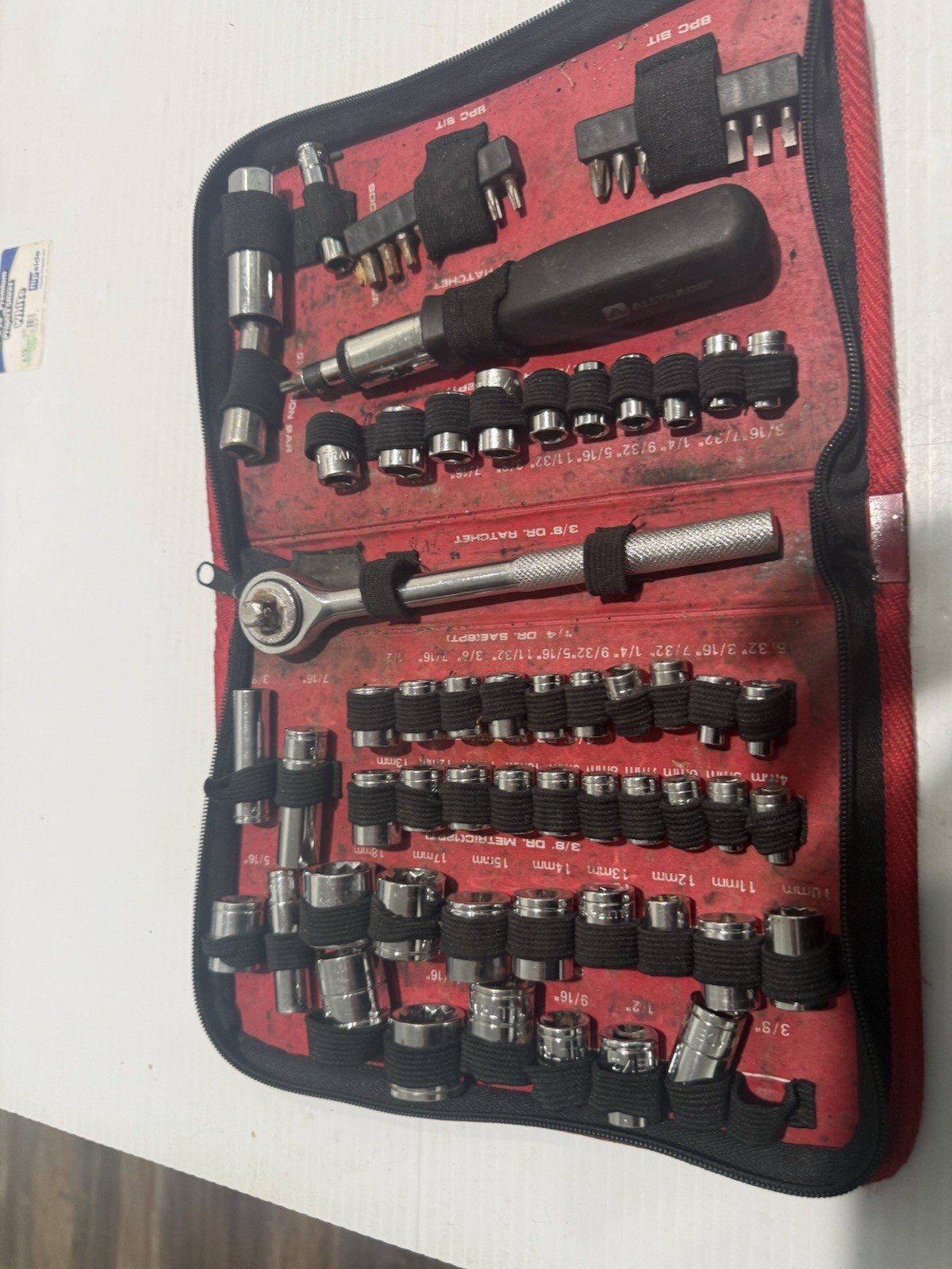 Alltrade Tool Socket Set 55 Piece In Pouch See Photos Nearly Complete