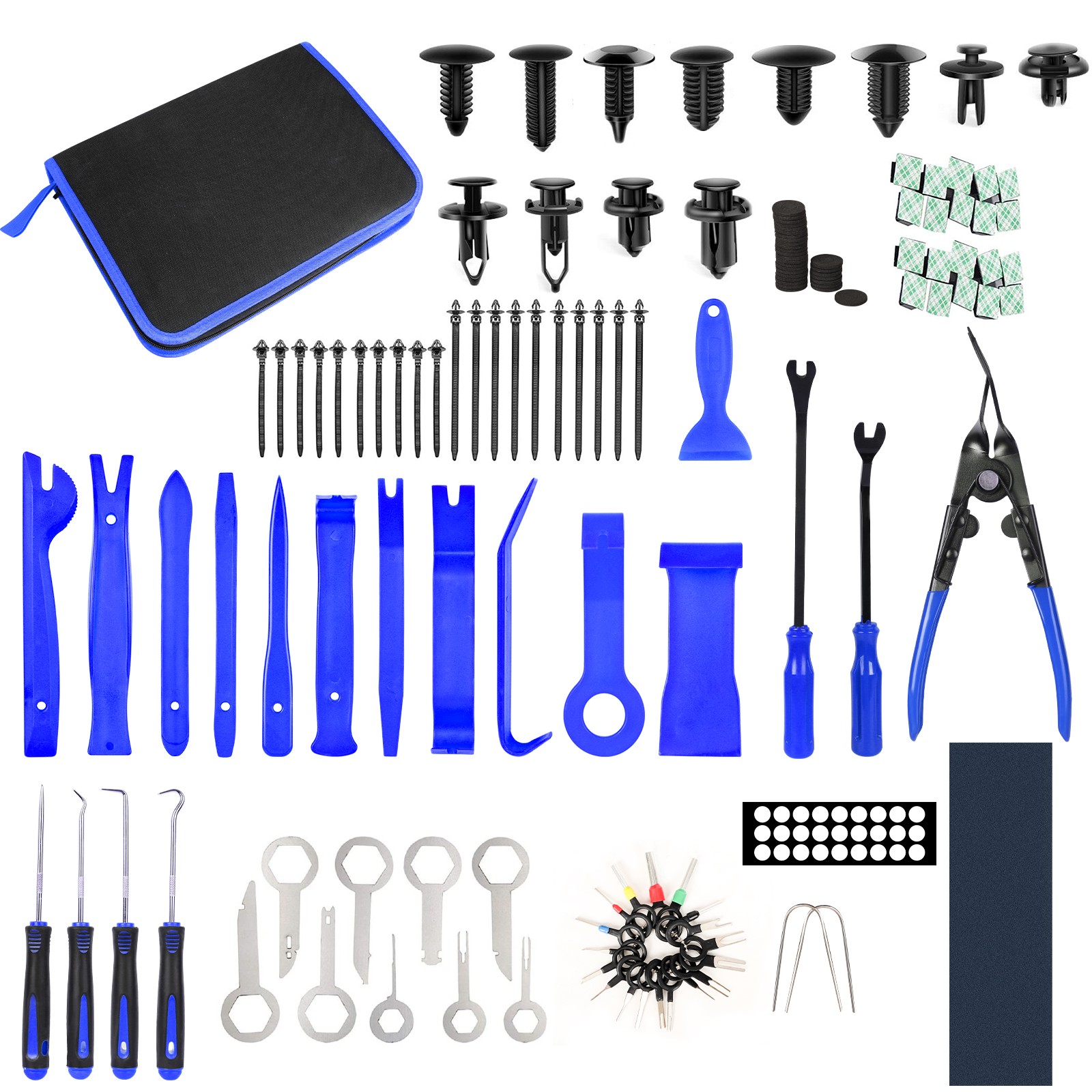 238Pcs Car Trim Removal Tool Set Hand Tools Pry Bar Panel Door Interior Clip Kit