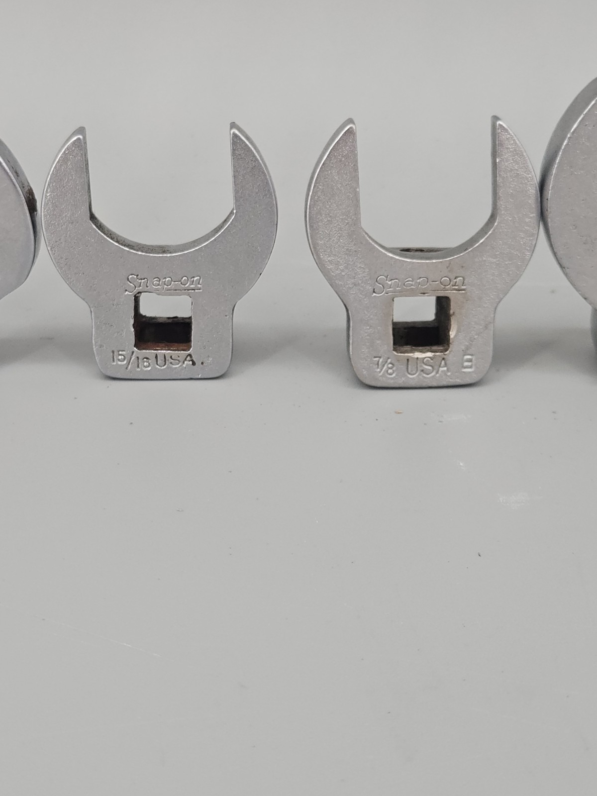 Snap-on Crowfoot Wrench Set Of 6 Tools USA Vtg Mechanic