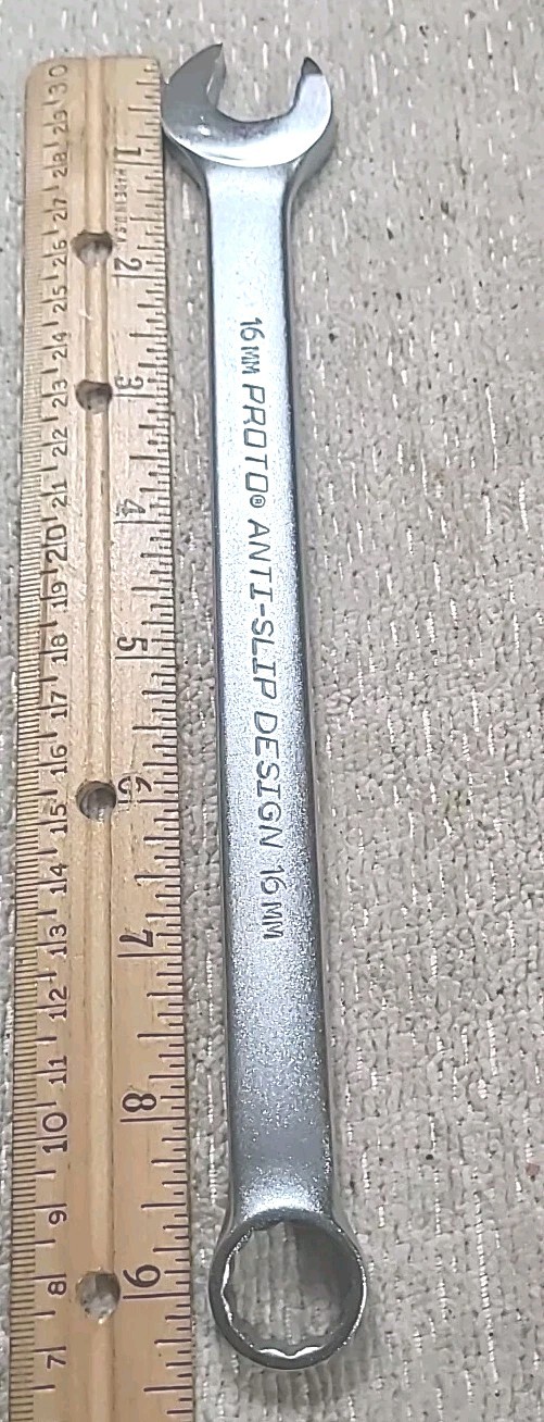 PROTO ANTI-SLIP DESIGN 16mm Combination Wrench 1216MASD 12 Point TOOL