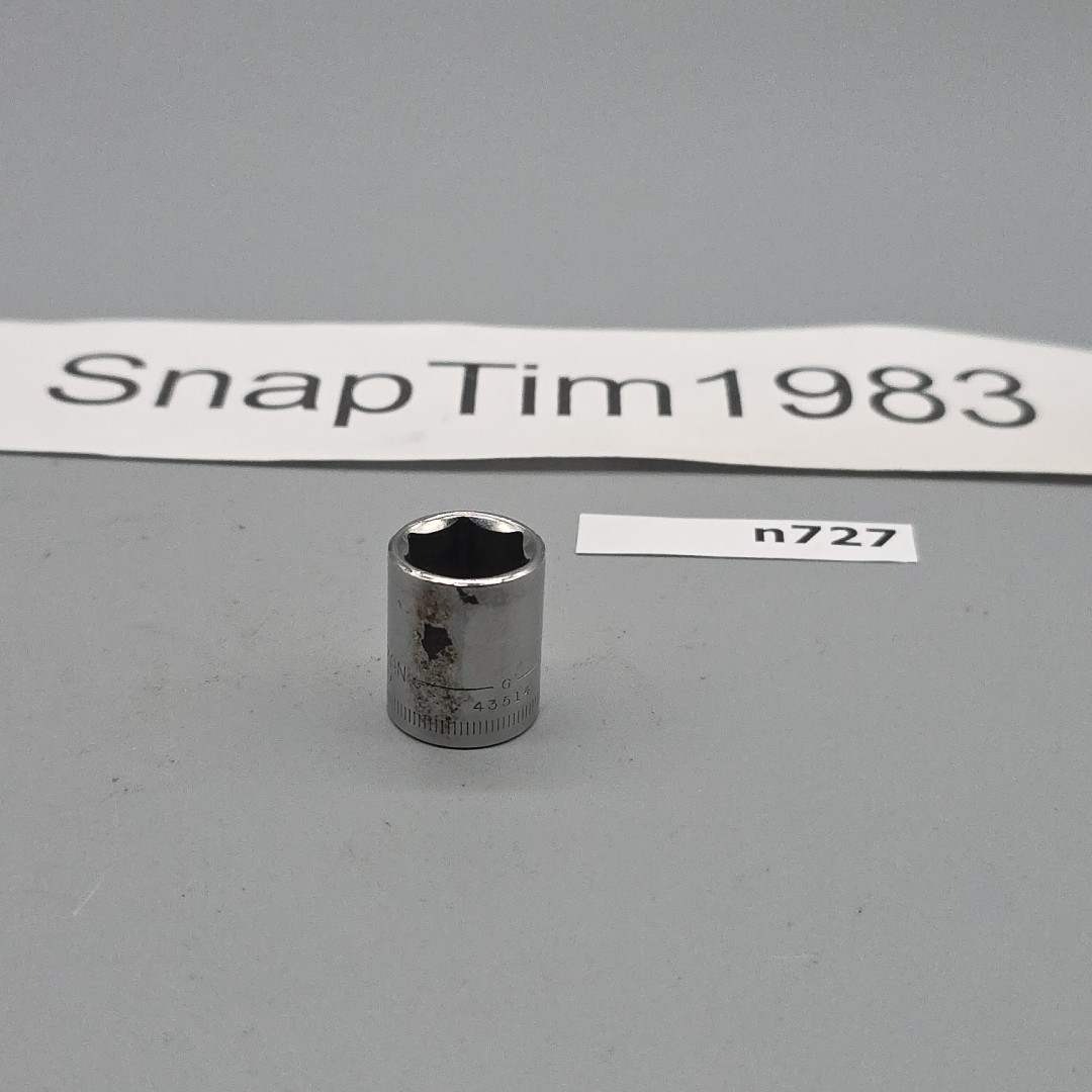 Craftsman Tools 13mm Socket 6 Point 1/4″ Drive G 43514 USA