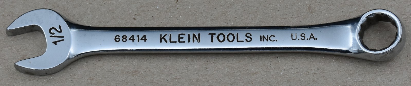 KLEIN TOOLS 68414, 1/2″ SAE, 12-POINT, OPEN/BOX END COMBINATION WRENCH