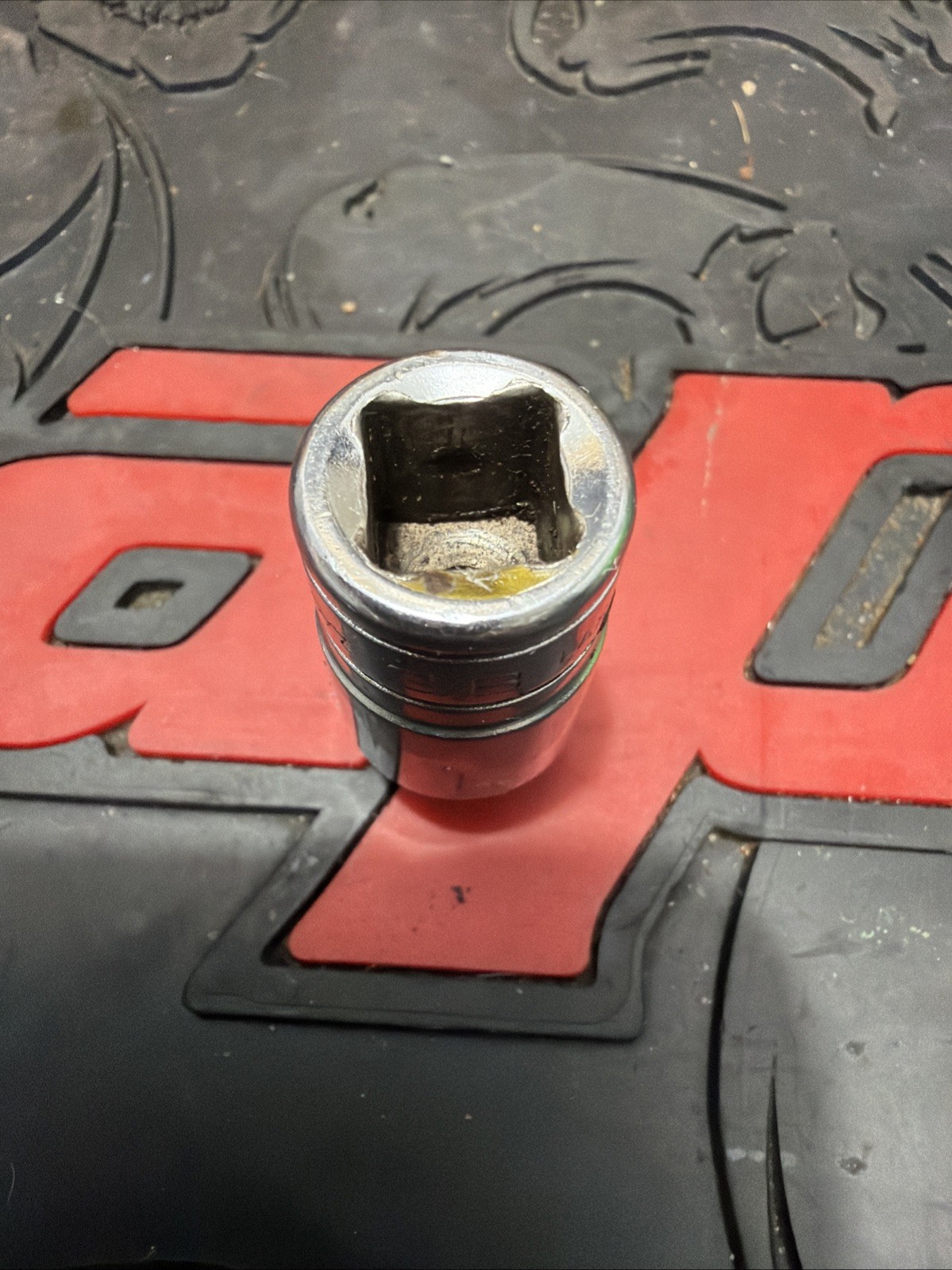 Snap On Tools USA 3/8 Drive SAE 3/8 Inch Stubby Hex Socket Driver FAXS12E