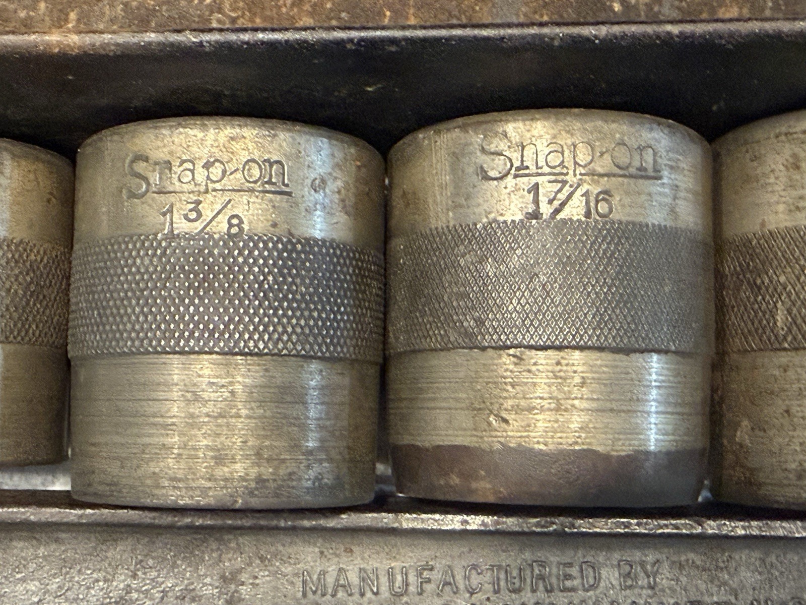 9 SOCKET SNAP ON 5/8 DRIVE PUSH THROUGH RATCHET SET EXTENSION ADAPTERS No. 7