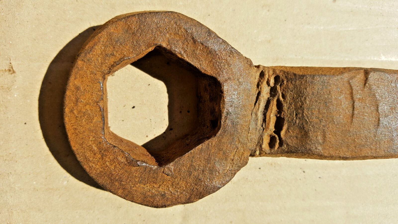 Vintage Handmade Heavy Duty Ring Spanner Classic Tractor Car Workshop Display