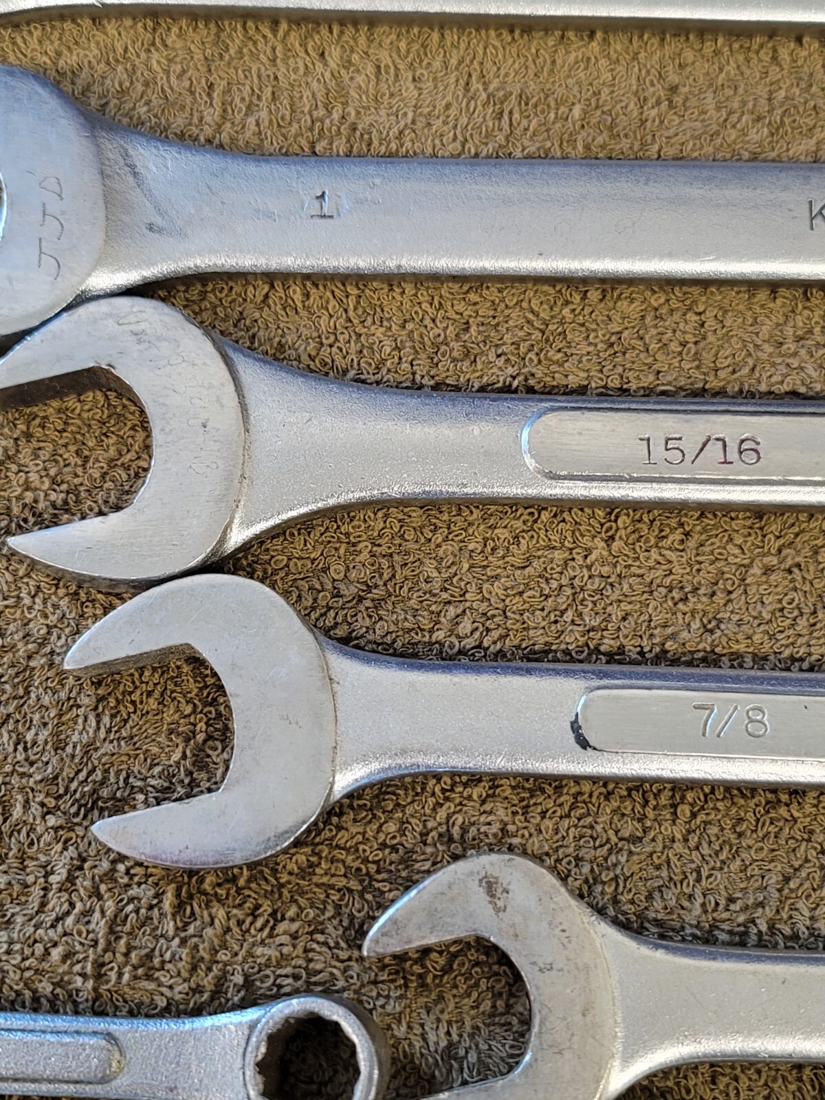 16 KAL Sae Combination Wrench Set 1-1/2 1-1/8 1″ 15/16 7/8 3/4 11/16 5/8 1/2 USA