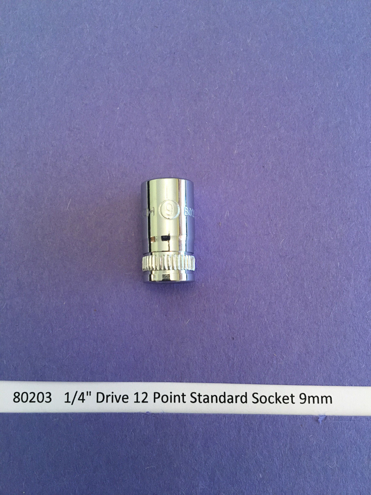 GearWrench 80203 1/4″ Drive 12 Point Standard Metric Socket 9mm