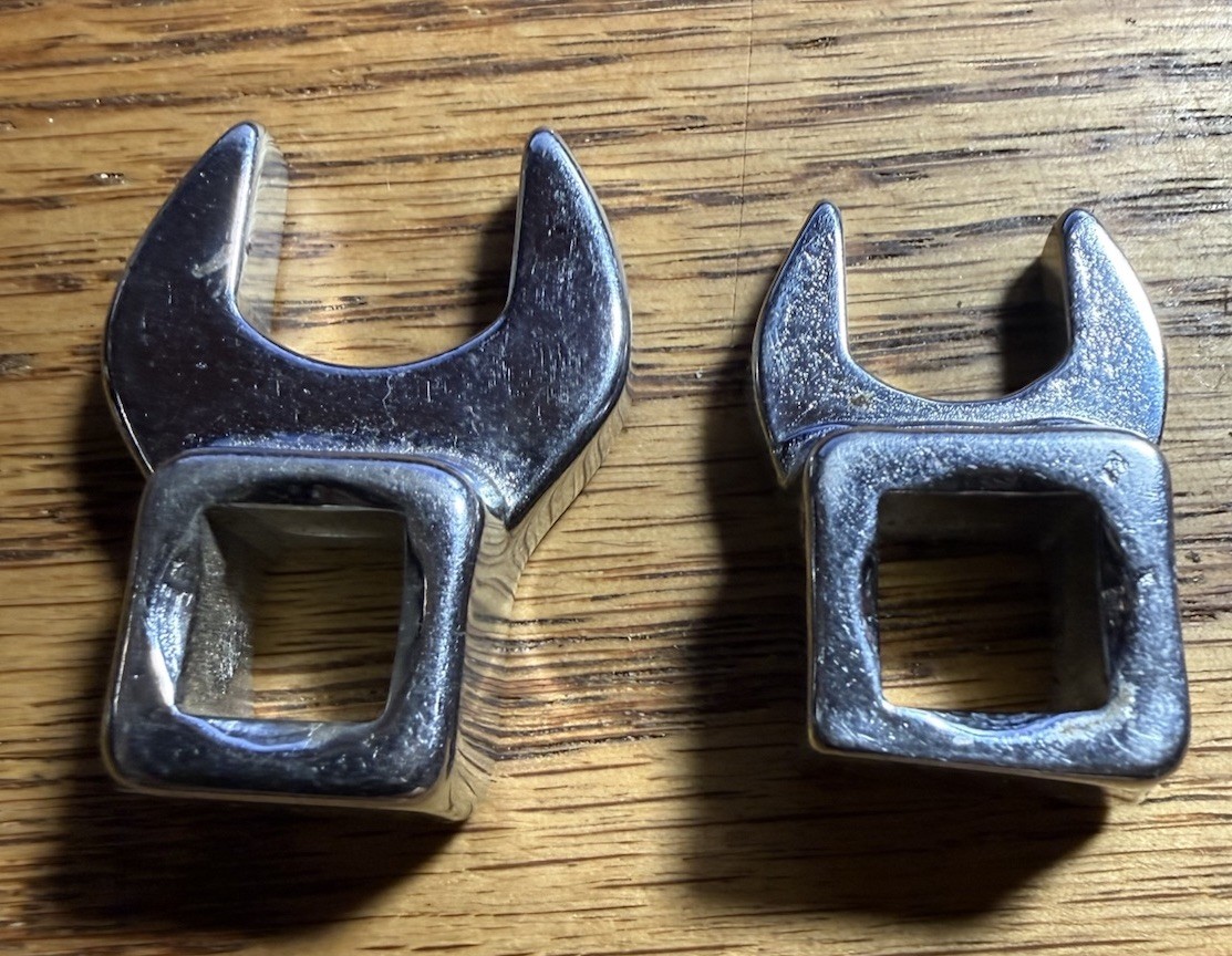 Craftsman USA Crowfoot Wrench Set 3/8″ Drive SAE 7/16″ & 9/16″ V43623 V43621