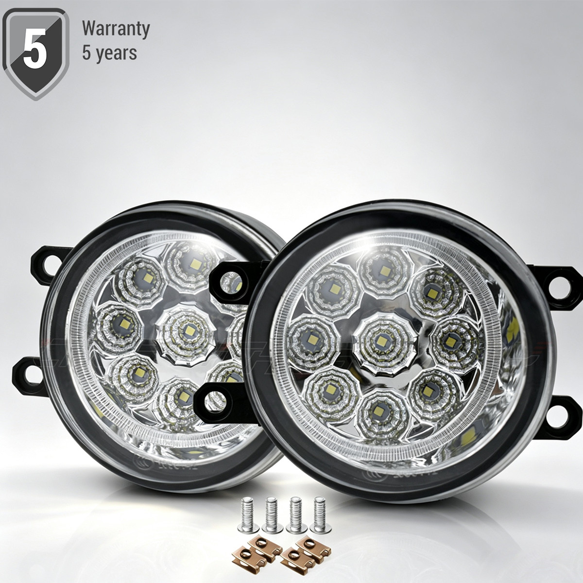 For 2011-2017 Toyota Sienna Clear Lens Pair Bumper Fog Light Lamp Replacement