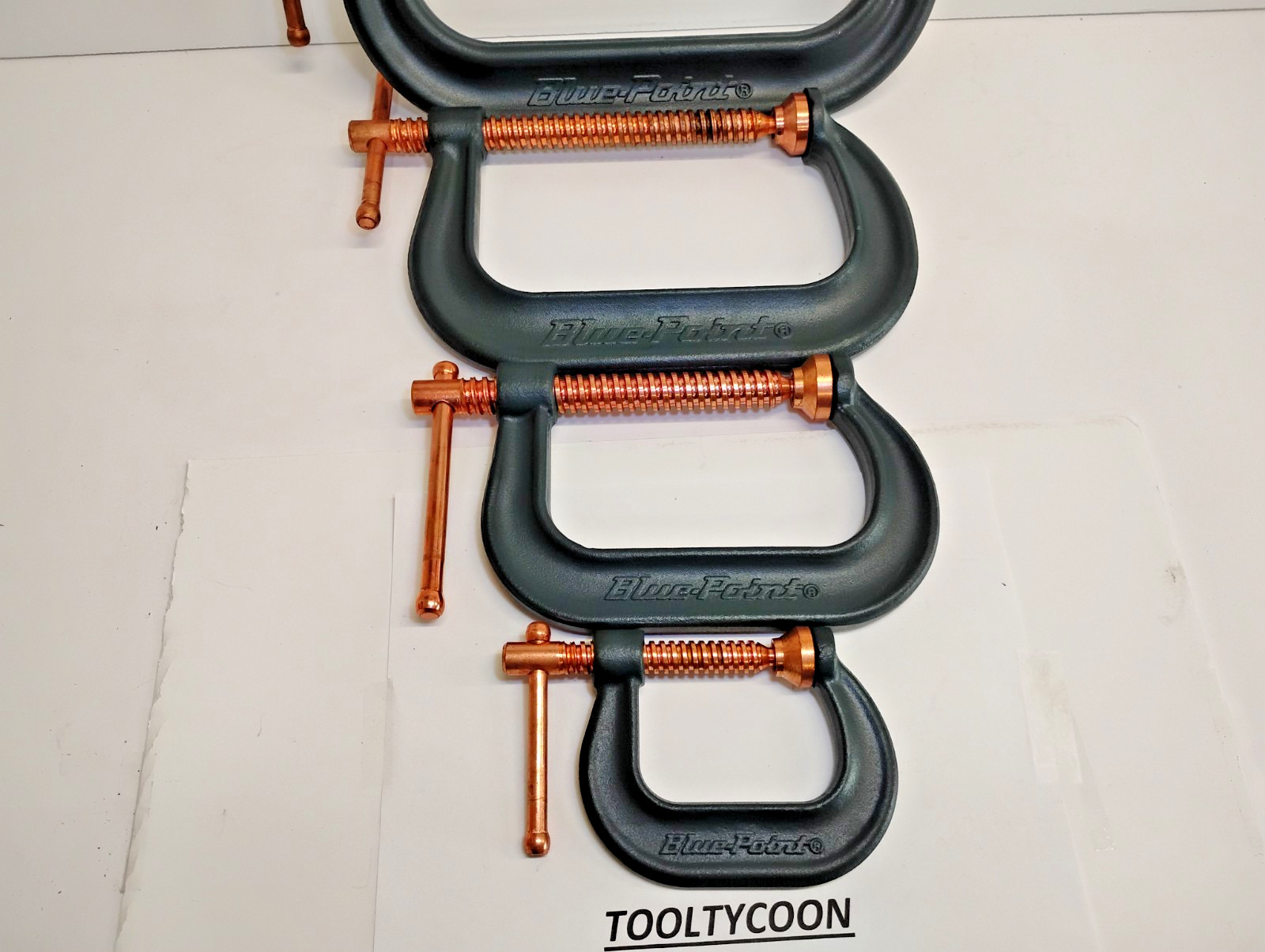 Blue Point Tools NEW Custom 4pc WELDING Clamp C-CLAMP Style SET