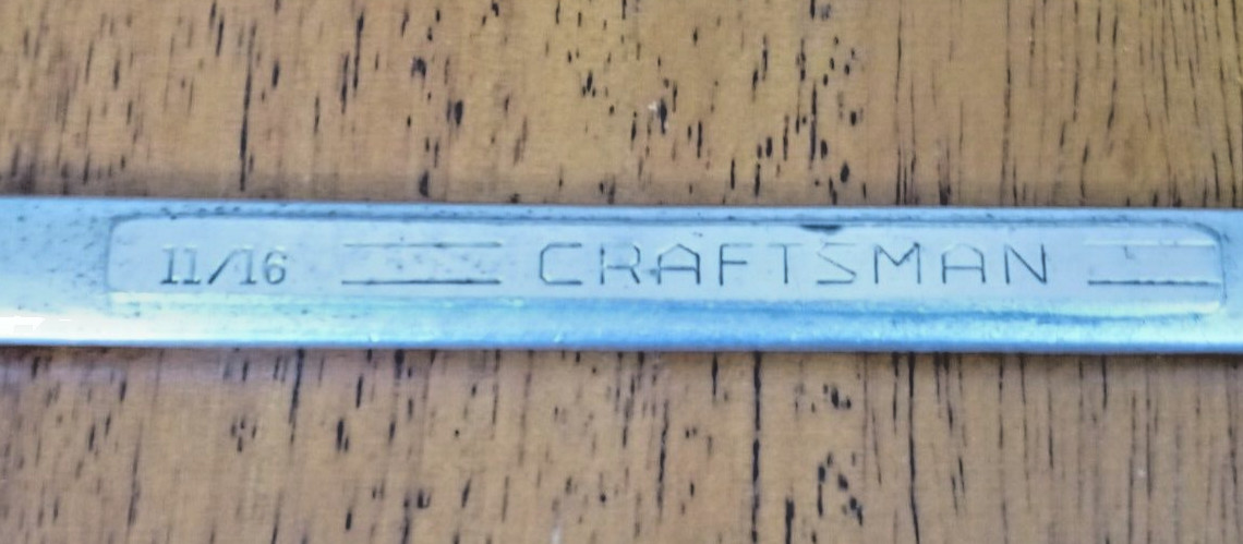 Vintage Craftsman 11/16” Combination Wrench =V= Forged in U.S.A.