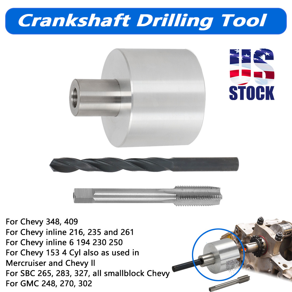 Crankshaft Drilling Pin Fixture Tool Balancer Bolt For GMC Chevy 230 283 327 250