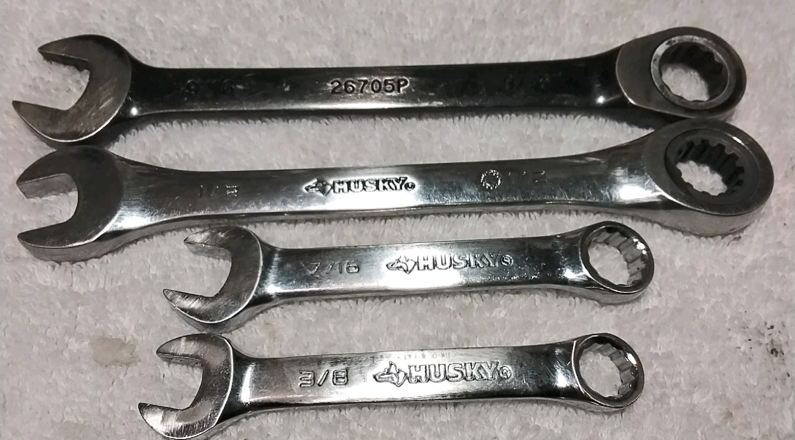 9pc HUSKY SAE-METRIC ASSORTED TYPES & SIZES